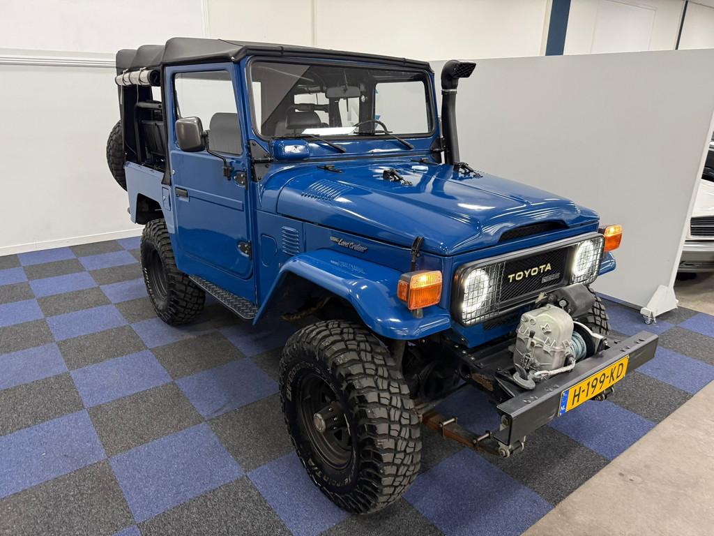 Toyota Land Cruiser 3.4 D FRP-top / SUPER SPECIALE CABRIO /, 3431 cc, Blauw, Bedrijf, Vierwielaandrijving