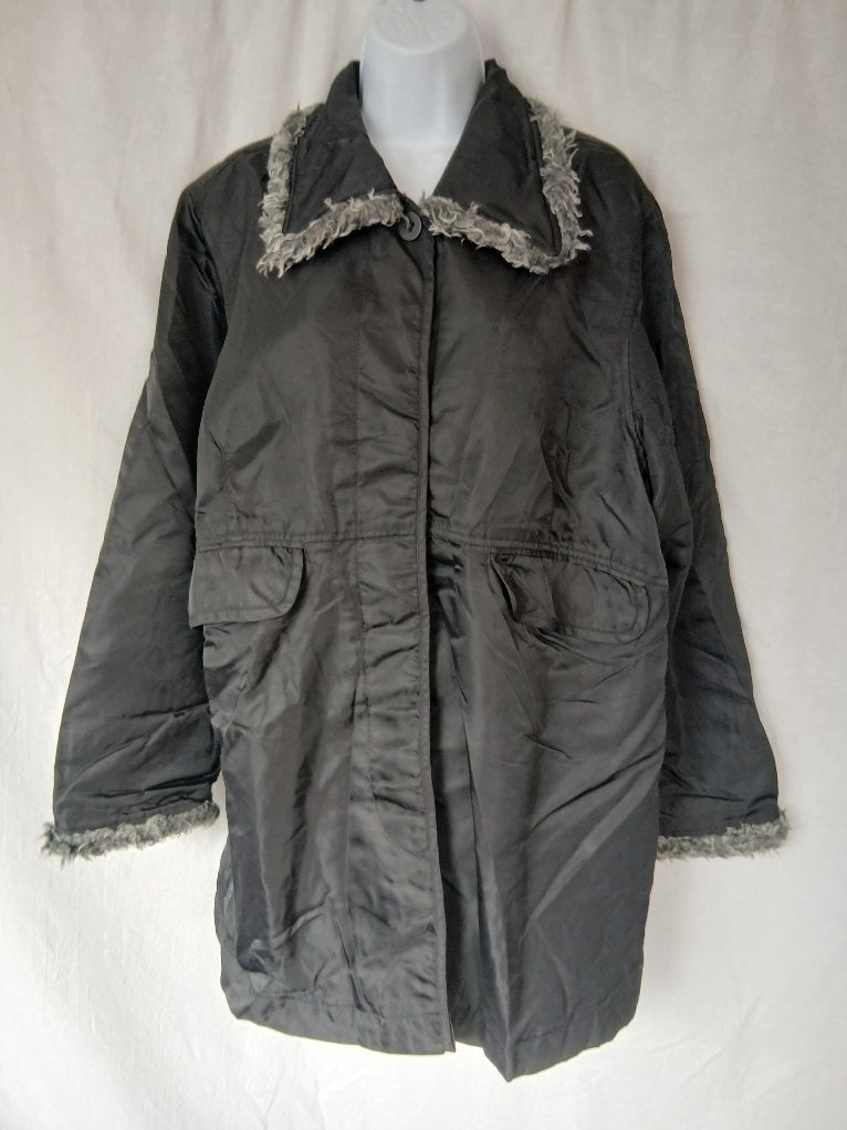 Mooie zwarte dames winterjas mt M merk Watcher, Kleding | Dames, Maat 38/40 (M), ., Zwart, Ophalen of Verzenden