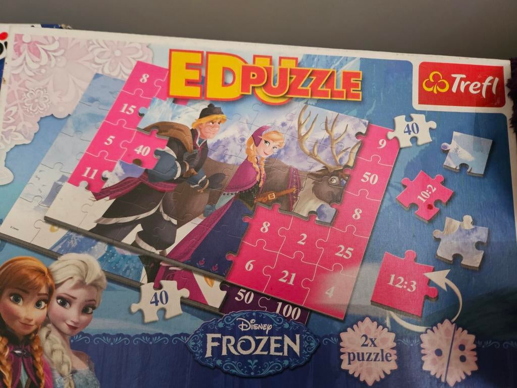 Frozen puzzel, Ophalen of Verzenden, 10 tot 50 stukjes, Zo goed als nieuw, 4 tot 6 jaar