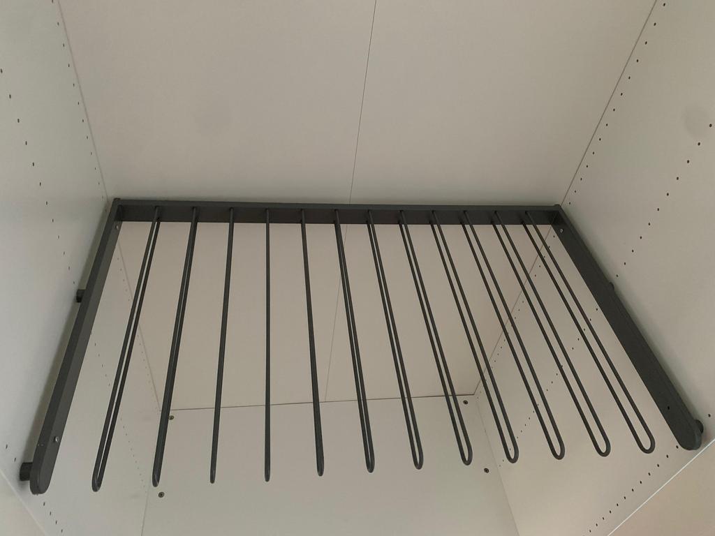 Broekenrek pax kast grijs, 200 cm of meer, Zo goed als nieuw, Metaal, 50 tot 75 cm