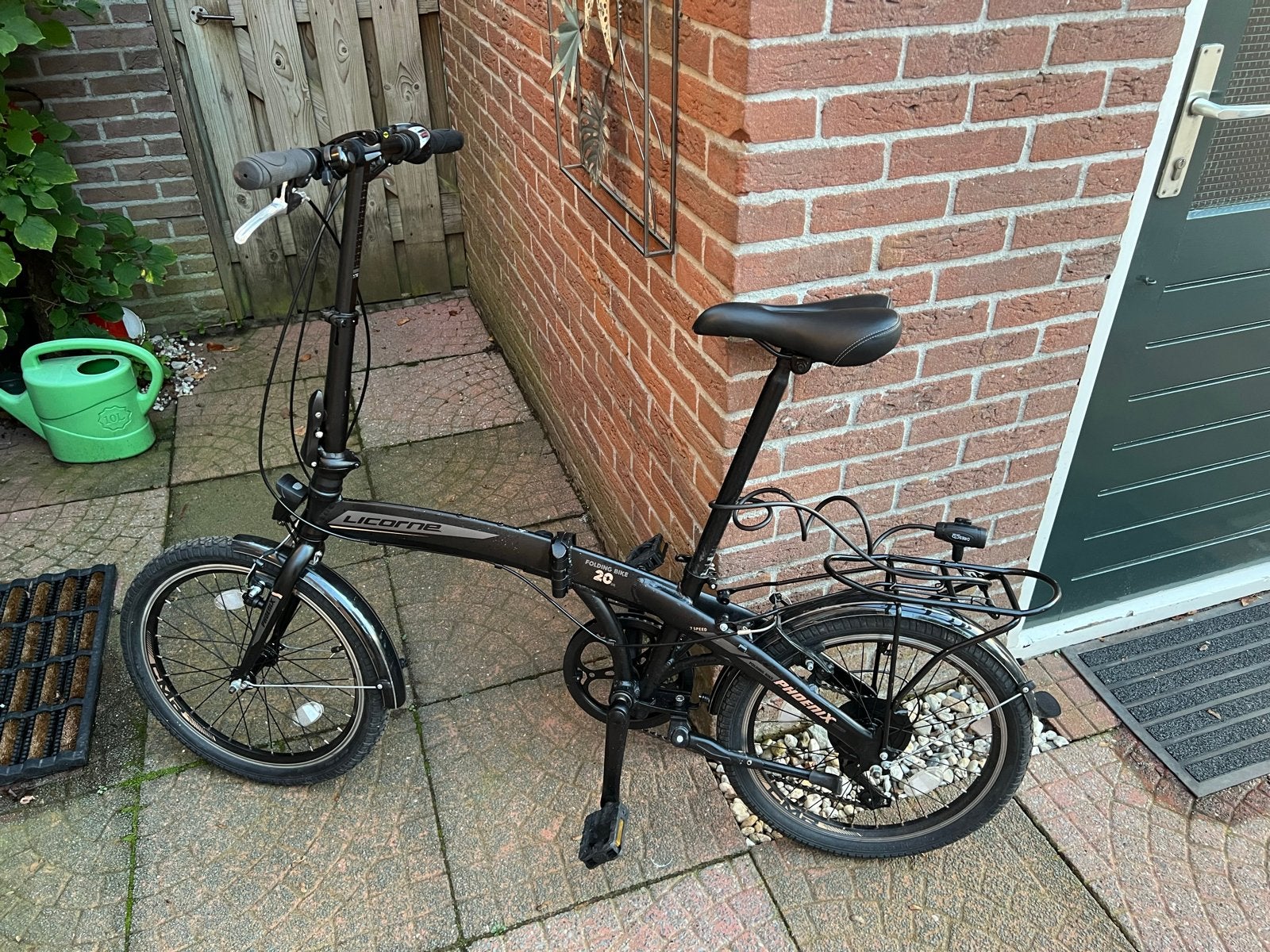 Opvouwbare fiets Licorne 20 inch - Ideaal voor woon-werk, Overige merken, 20 inch of meer, Gebruikt, Velgrem