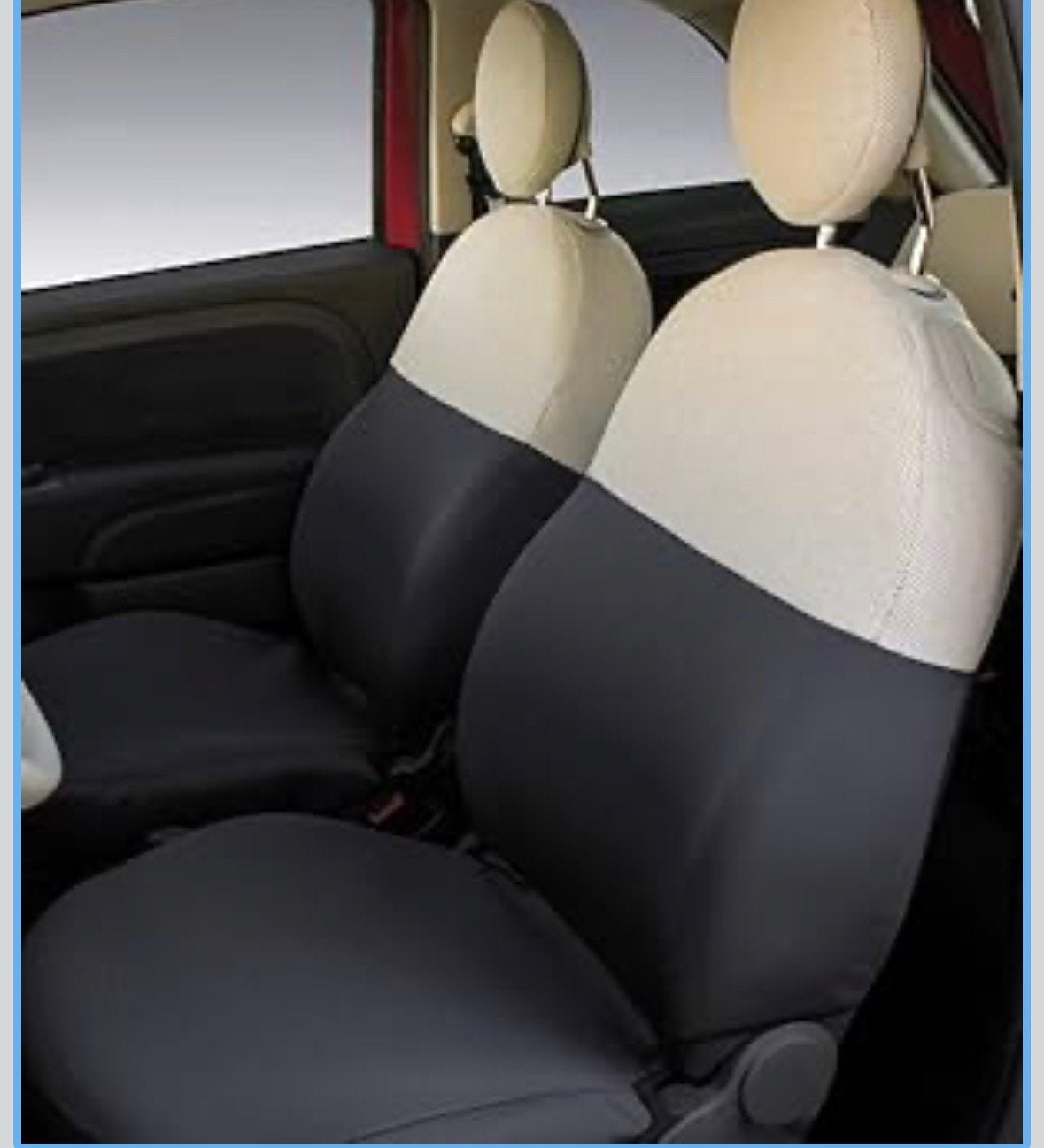 Fiat 500 stoelhoezen, Auto diversen, Auto-accessoires, Ophalen of Verzenden, Nieuw