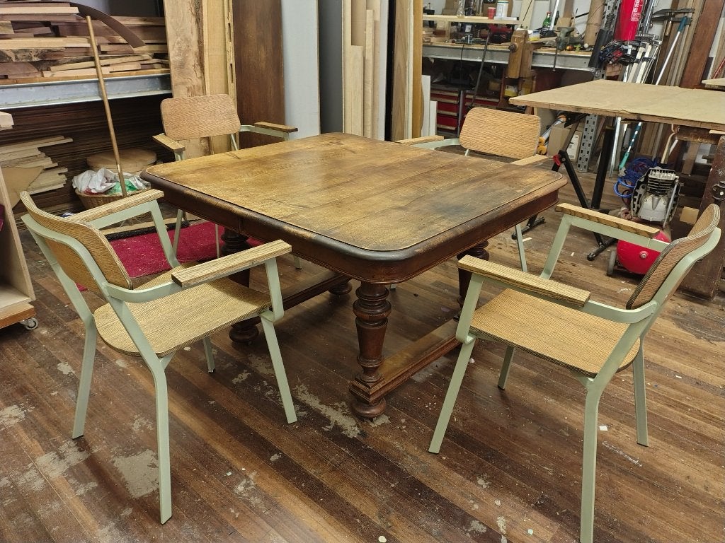 Kaart/Kroegtafel, Huis en Inrichting, Ophalen, Gebruikt, Franse brocante stijl, Vijf personen of meer