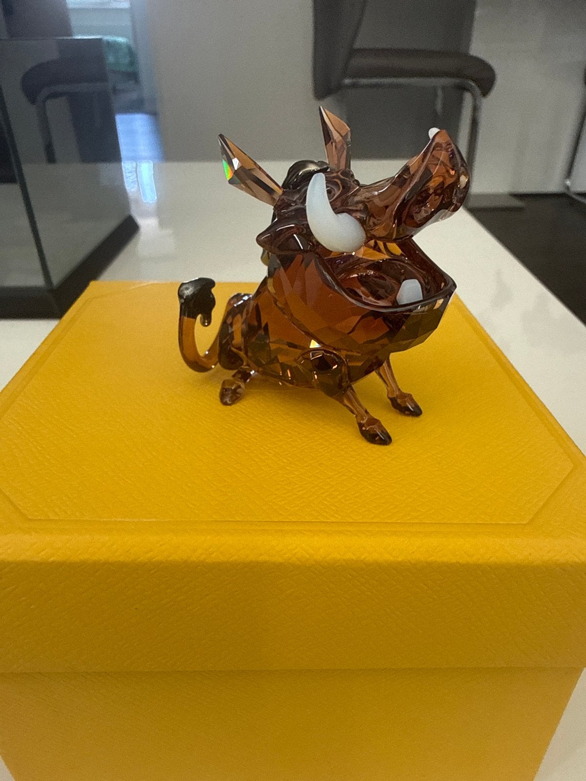 Swarovski Pumbaa Kristal Disney The Lion King, Ophalen of Verzenden, Zo goed als nieuw, Figuurtje