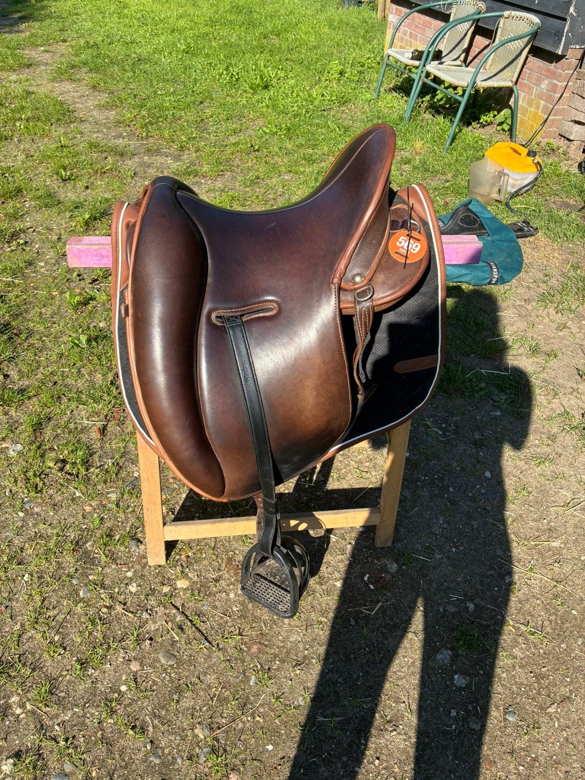 Signum (omega?)zadel bruin 17”, Dieren en Toebehoren, Ophalen, Zo goed als nieuw