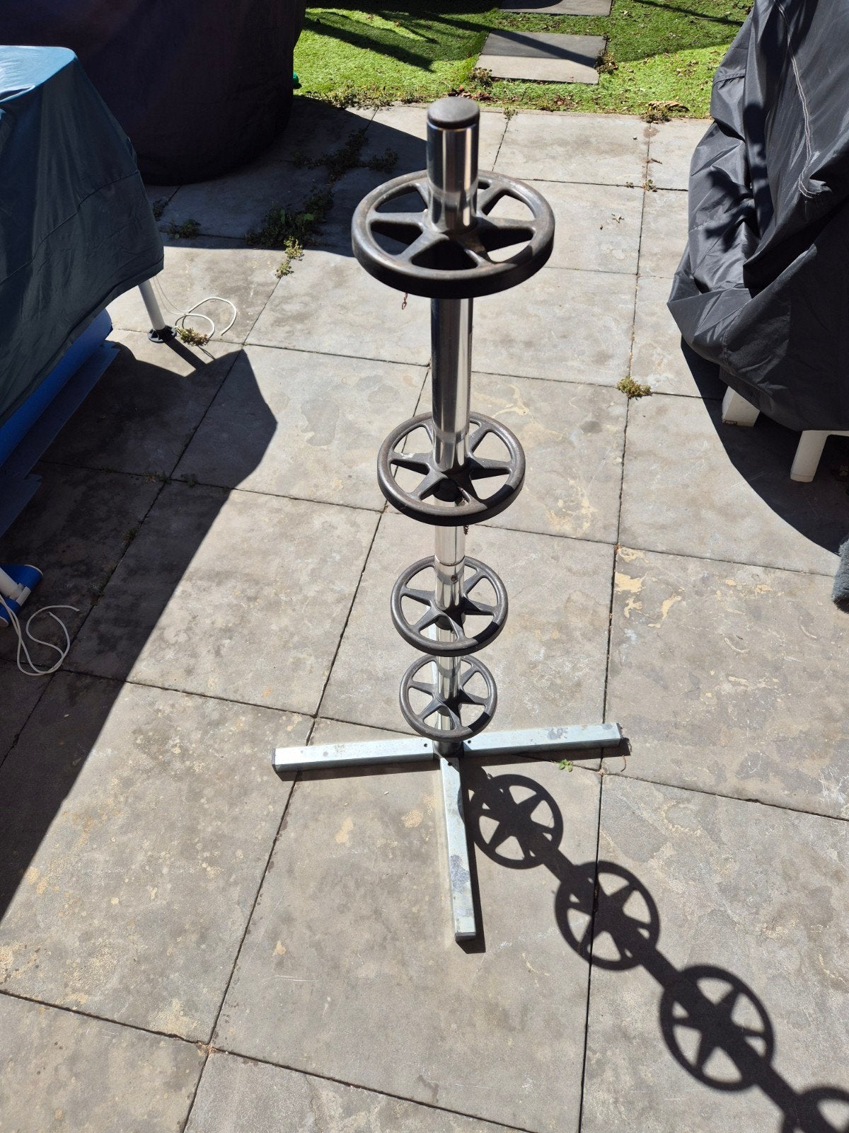 Bandenopslag / Velgenboom voor 4 banden (met hoes), Ophalen of Verzenden, Gebruikt