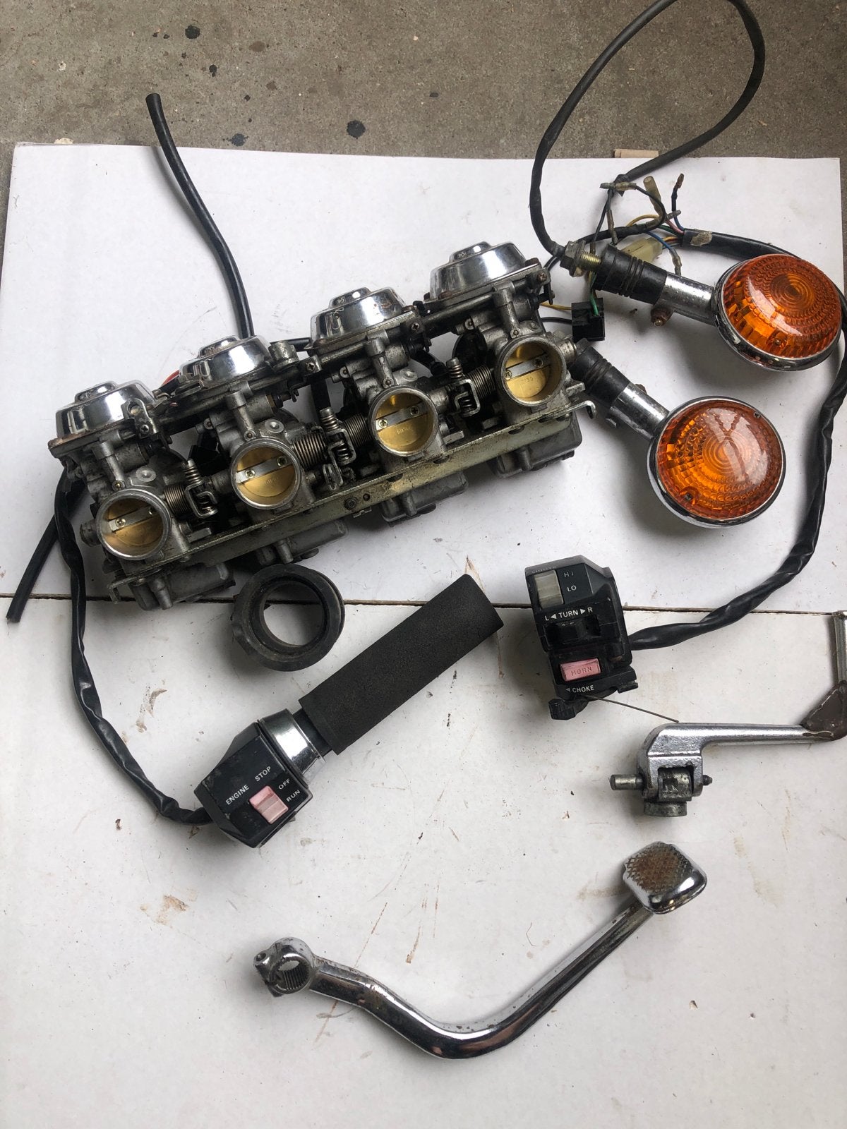 Mikuni carburateurs en diverse motoronderdelen, Motoren, Ophalen, Gebruikt