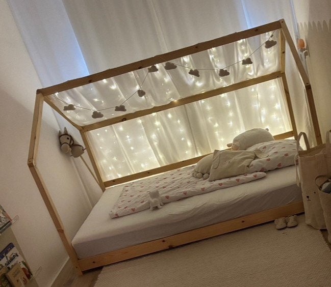 Vloerbed 140x200, Kinderen en Baby's, Kinderkamer | Bedden, Ophalen, Zo goed als nieuw, 180 cm of meer, 100 cm of meer