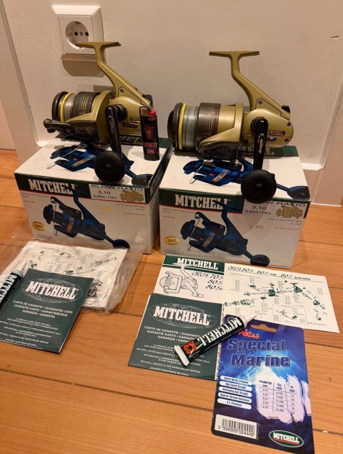 Mitchell Orca 80S zee molens, Ophalen of Verzenden, Zo goed als nieuw, Molen