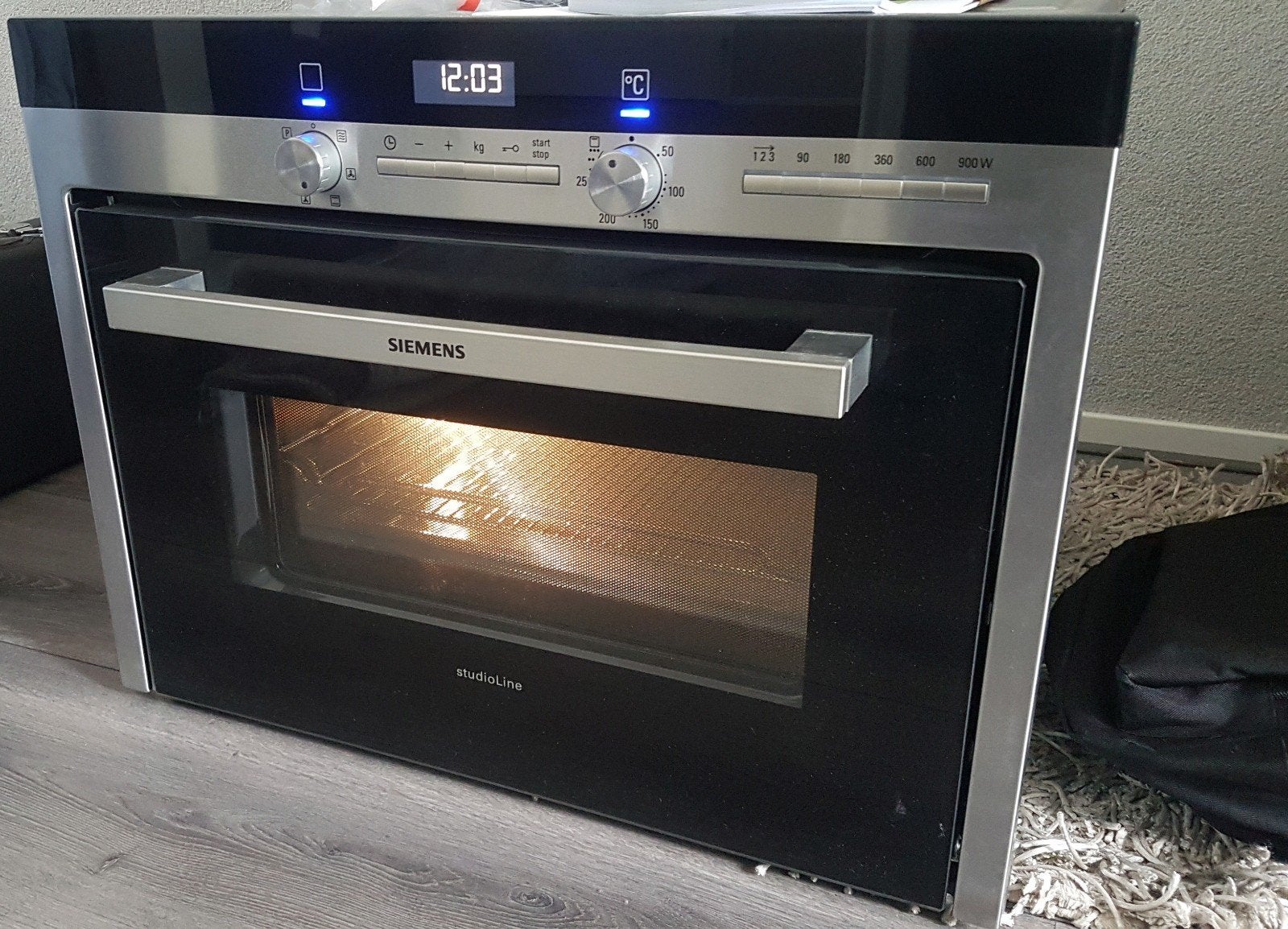 Siemens combi oven/magnetron, Witgoed en Apparatuur, Magnetrons, Ophalen, Combimagnetron, Gebruikt, Hete lucht