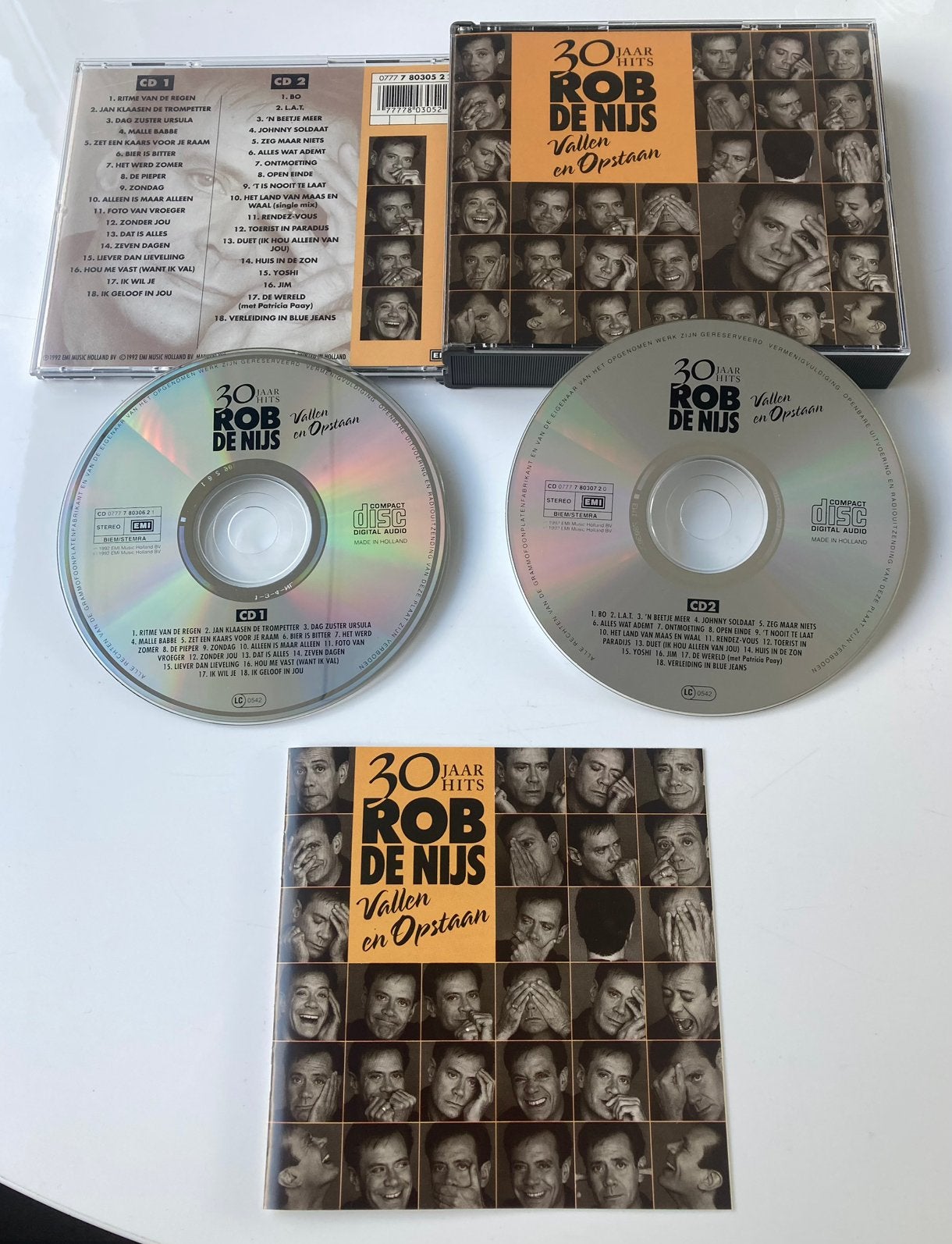 Rob de Nijs - Vallen en opstaan; 30 jaar hits (2cd box), Ophalen of Verzenden, Zo goed als nieuw, Levenslied of Smartlap