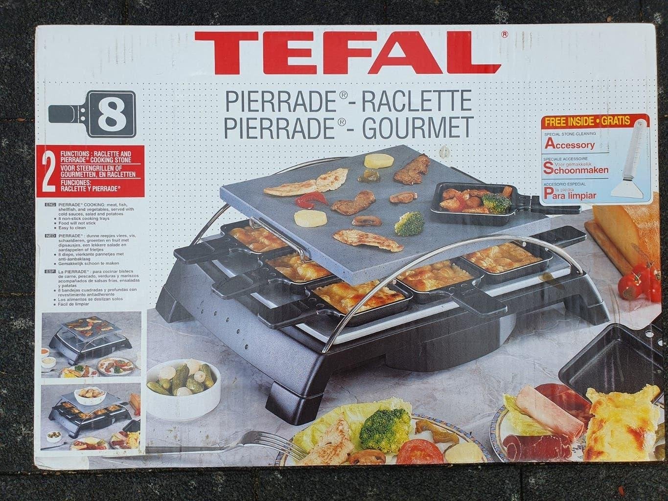 Tefal Pierrade Raclette Gourmet Steengrill, Ophalen, Zo goed als nieuw, 8 personen of meer