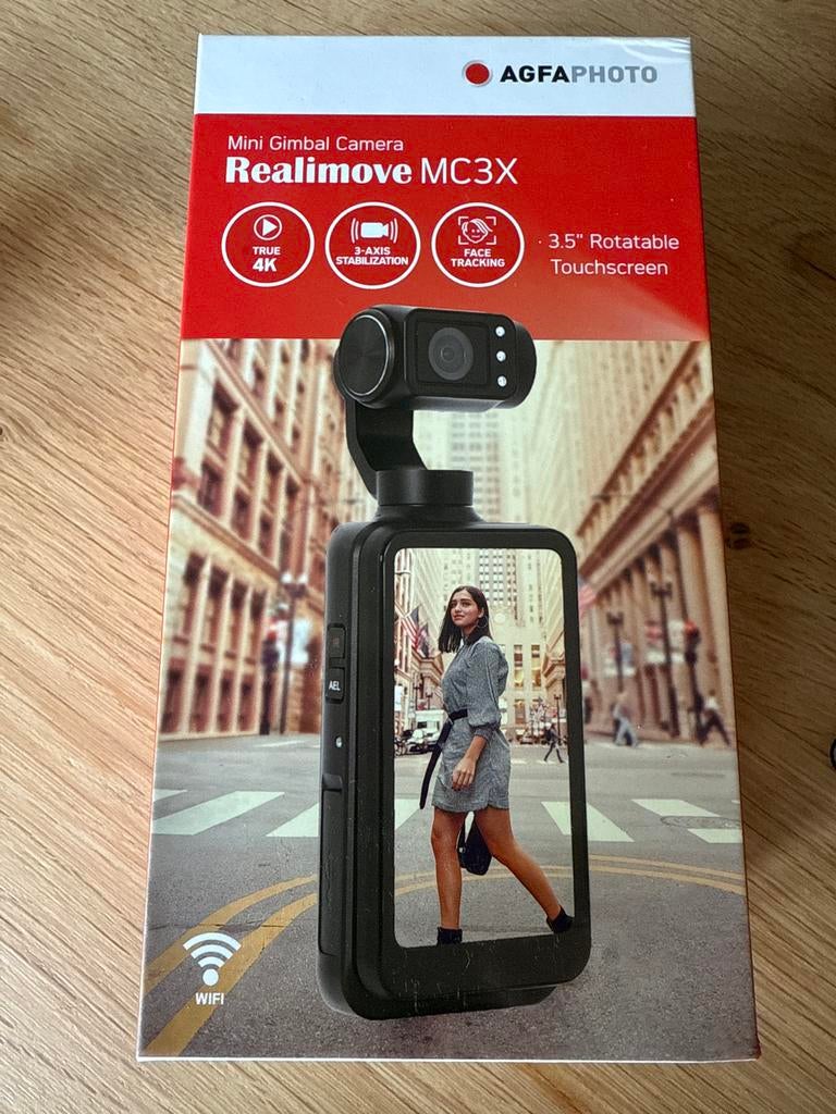 AgfaPhoto MC3X Realimove mini gimbal camera NIEUW!, Ophalen of Verzenden, Nieuw, Overige merken