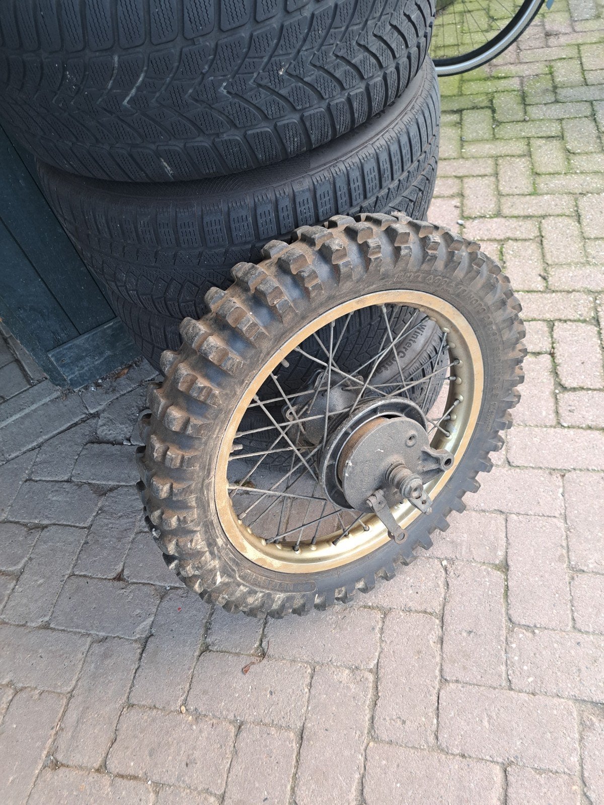 achterwiel van crossmotor, Ophalen of Verzenden