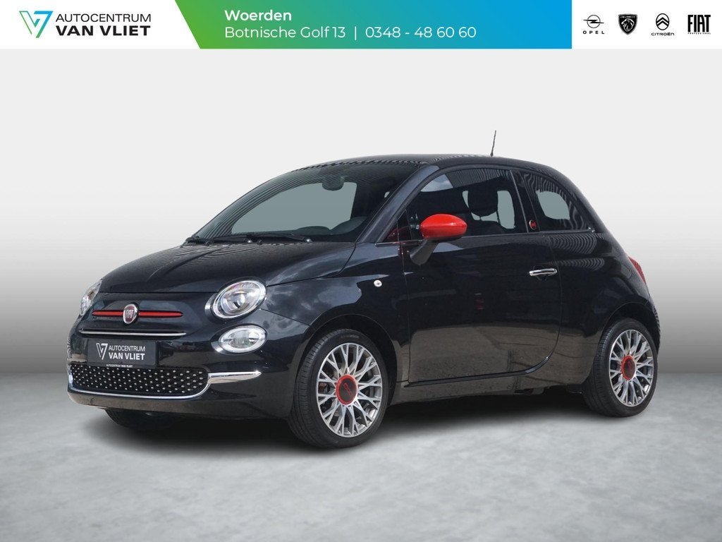 Fiat 500 1.0 Hybrid RED, Auto's, Fiat, 12 maanden, Stof, Euro 6, 4 stoelen