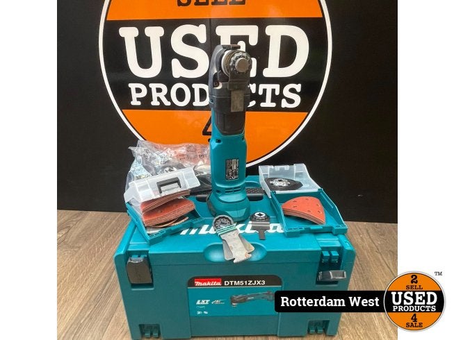 Makita DTM51ZJX3 Multitool Body + Accessoires, Doe-het-zelf en Verbouw, Gereedschap | Handgereedschap, Makita, Zo goed als nieuw