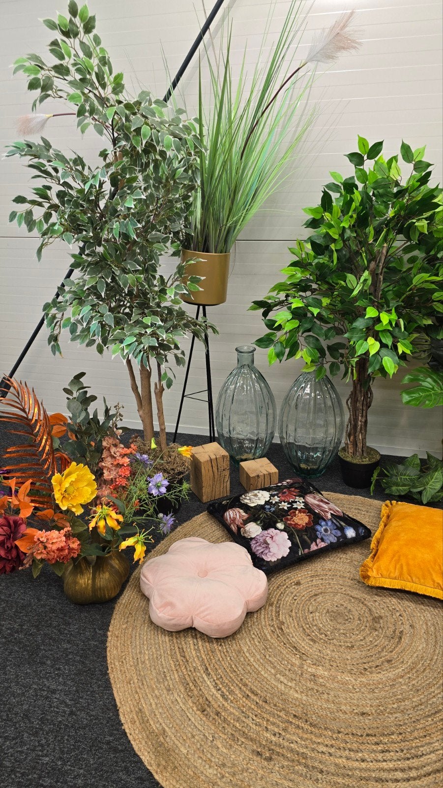 Planten, bloemen en decoratie. alles op de foto, Ophalen, Gebruikt, ., .
