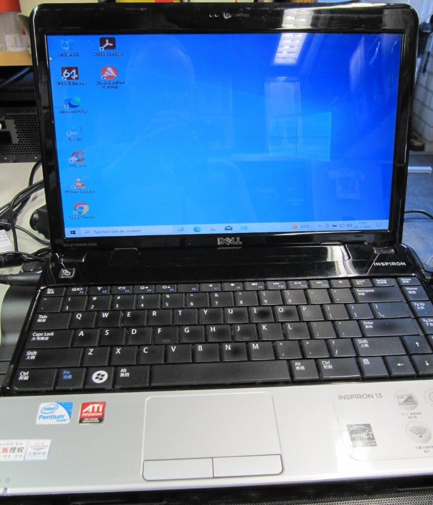 Dell Inspiron Netbook 1320. Intel Pentium T4400 2,2 Ghz,SSD, Computers en Software, Chromebooks, Zo goed als nieuw, 14 inch, 4 GB of minder