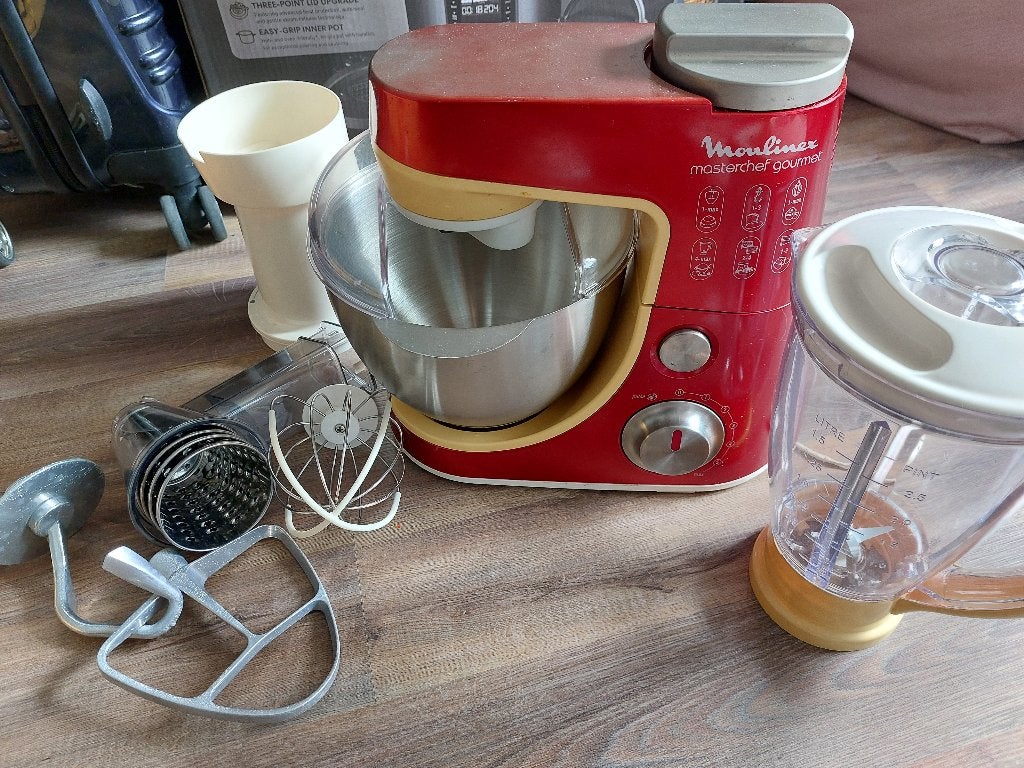 Moulinex keukenmachine, 1 tot 2 liter, Ophalen, Gebruikt, 3 snelheden of meer
