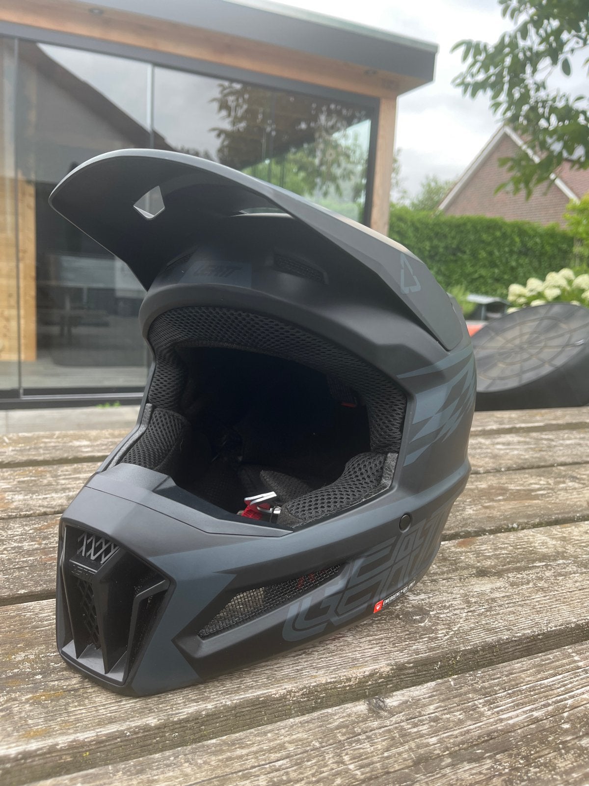 Leatt crosshelm - Zo goed als nieuw!, Ophalen, Tweedehands, Offroadhelm, Overige merken