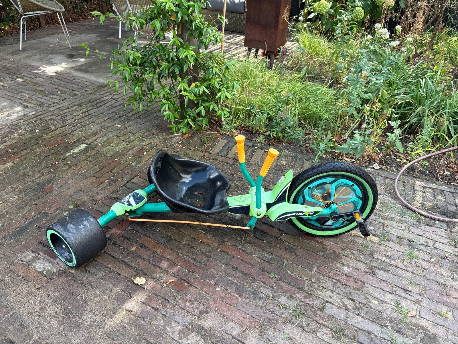 Huffy Green Machine Drift Trike - Groen/Zwart, Ophalen of Verzenden, Gebruikt, Verstelbare zitting