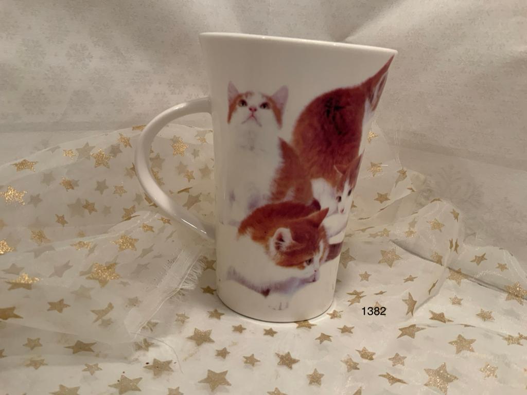 Leonardo Lifestyle Mok met Kattenprint, Ophalen of Verzenden, Zo goed als nieuw, Overige stijlen, Kop(pen) en/of Schotel(s)