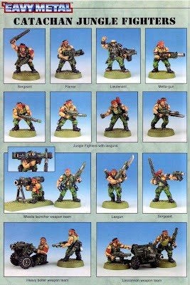 Gezocht: metalen Warhammer 40k Catachans, Ophalen of Verzenden, Warhammer