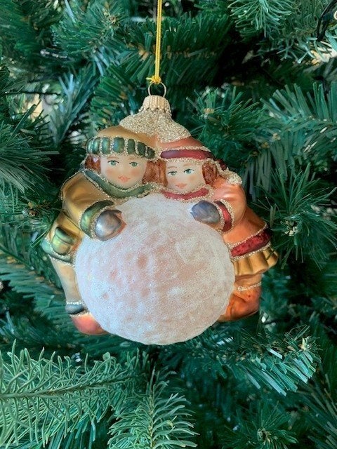 Kerstfiguur kinderen met sneeuwbal (kerstdecoratie), Diversen, Kerst, Ophalen, Nieuw
