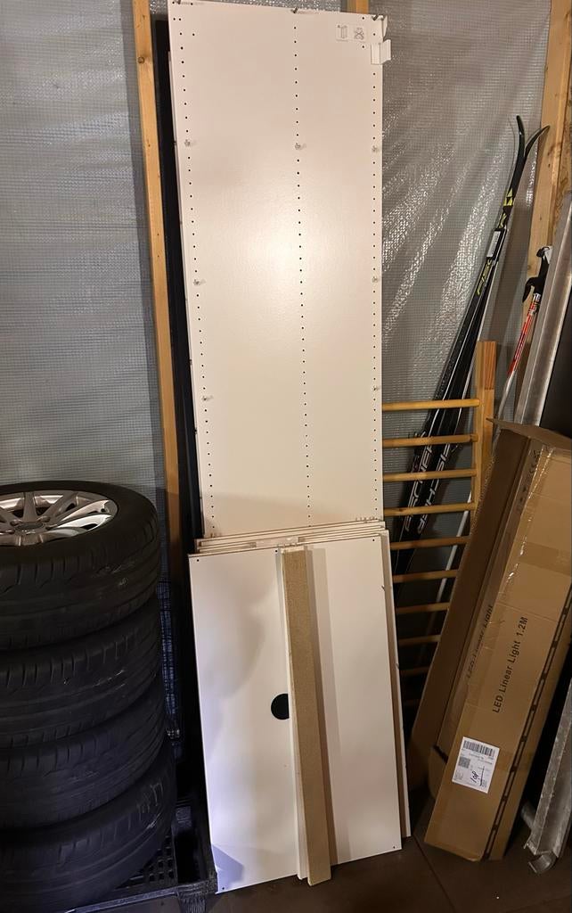 IKEA Pax kast 100x220 cm basiselement met 6 legplanken, Ophalen, Met plank(en), Gebruikt, 100 tot 150 cm