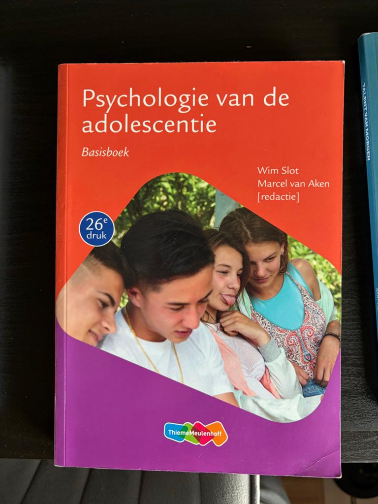 Psychologie van de adolescentie - Basisboek 26e druk, Boeken, Ophalen of Verzenden, Zo goed als nieuw, Overige niveaus