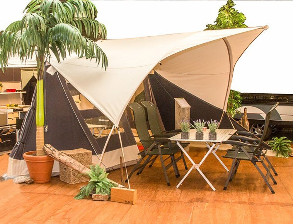 Boogluifel Combi Camp Country/Valley – Ecru/grijs-Nieuwstaat, Ophalen, Zo goed als nieuw, Tot en met 2