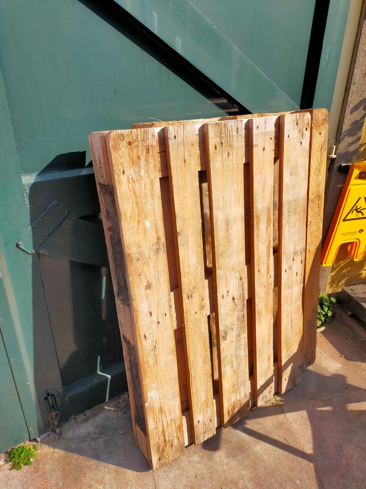 2 Europallets, €10 p stuk, Ophalen, Gebruikt, 50 mm of meer, Pallet
