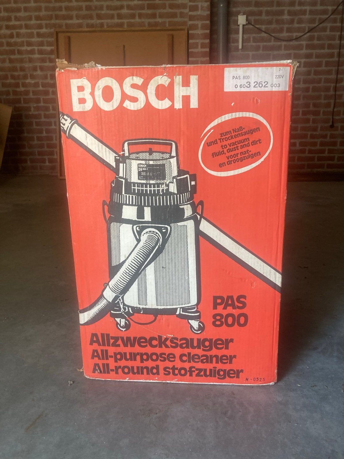 Bosch water/stofzuiger PAS 800 - All-round stofzuiger, Ophalen, Inclusief accessoires, Gebruikt, Bosch