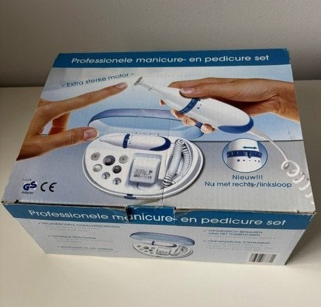 Professionele manicure- en pedicure set, Ophalen of Verzenden, Zo goed als nieuw, Hand- en Voetverzorging