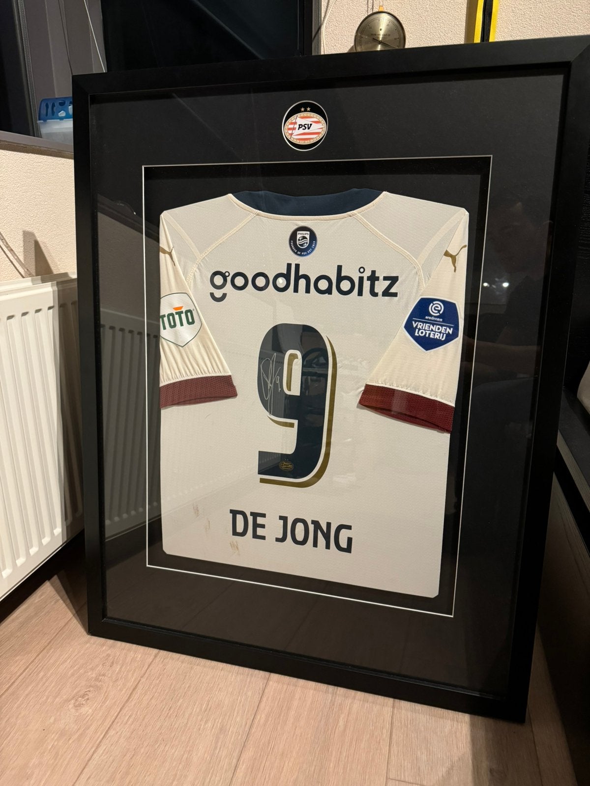 Matchworn + Signed Luuk de Jong PSV Shirt, Verzamelen, Ophalen of Verzenden, Nieuw, PSV, Shirt