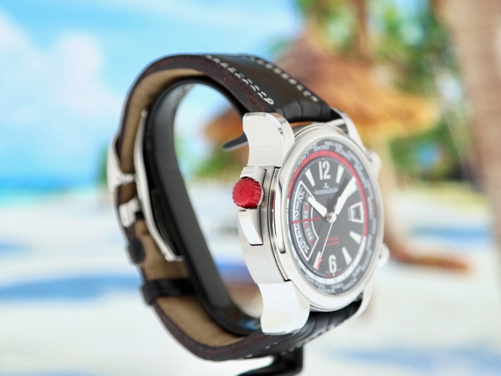 Jaeger LeCoultre Master Compressor GMT Extreme World Alarm, Sieraden, Tassen en Uiterlijk, Horloges | Heren, Overige merken, Leer