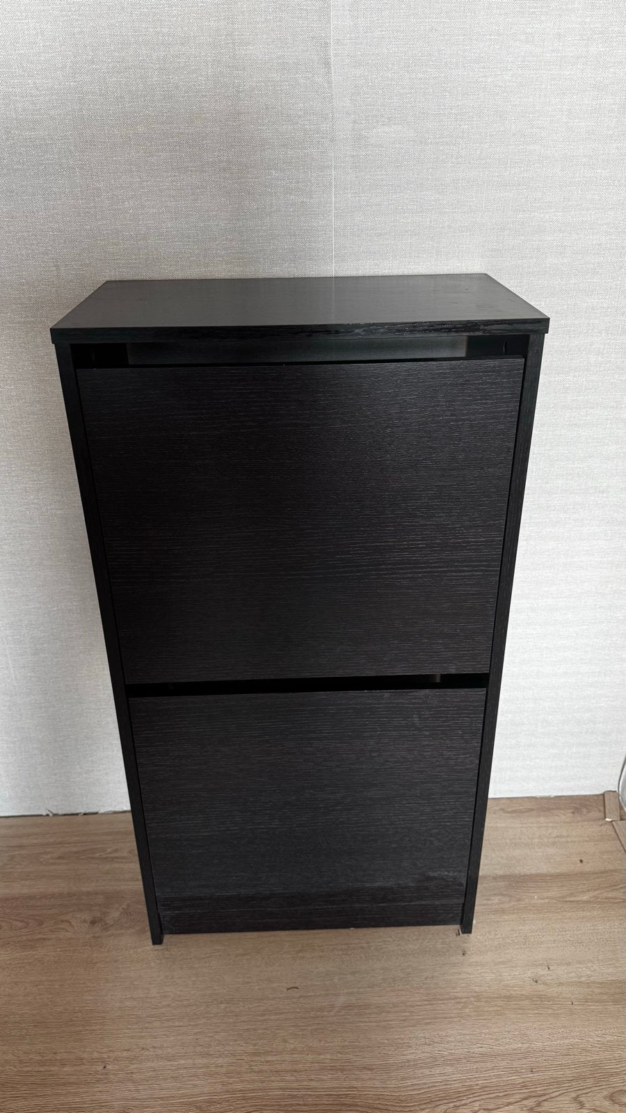 Zwart bruin schoenenkast bissa ikea, Ophalen, Zo goed als nieuw