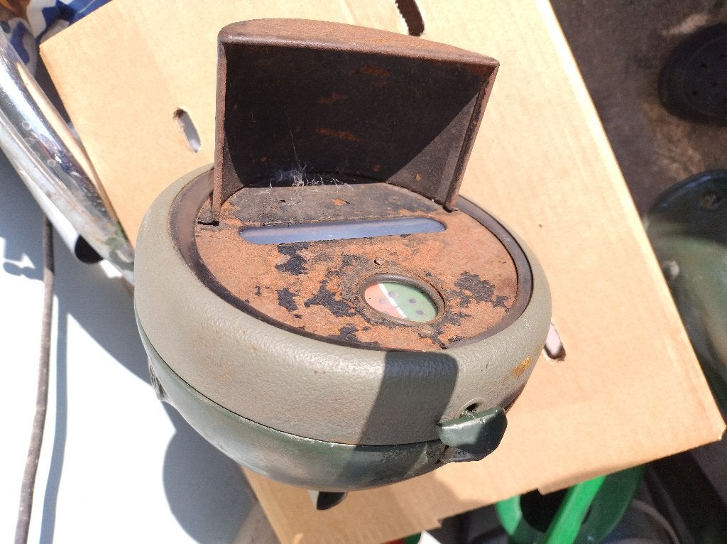 Lucas 6"koplamp met verduisteringsmasker, Motoren, Ophalen of Verzenden, Gebruikt