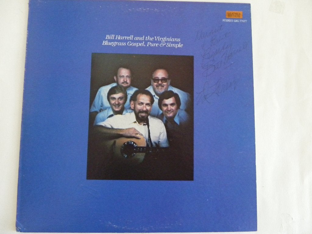 LP Bill Harrell - Bluegrass Gospel - GESIGNEERD, Ophalen of Verzenden, 1980 - 1989, Gebruikt, 12 inch