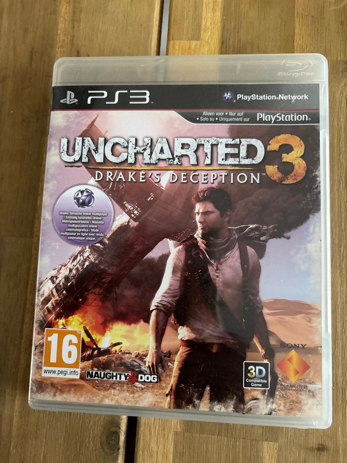 Uncharted 3: Drake's Deception - PS3 Avontuur Game, Spelcomputers en Games, Avontuur en Actie, Online, Gebruikt, 1 speler