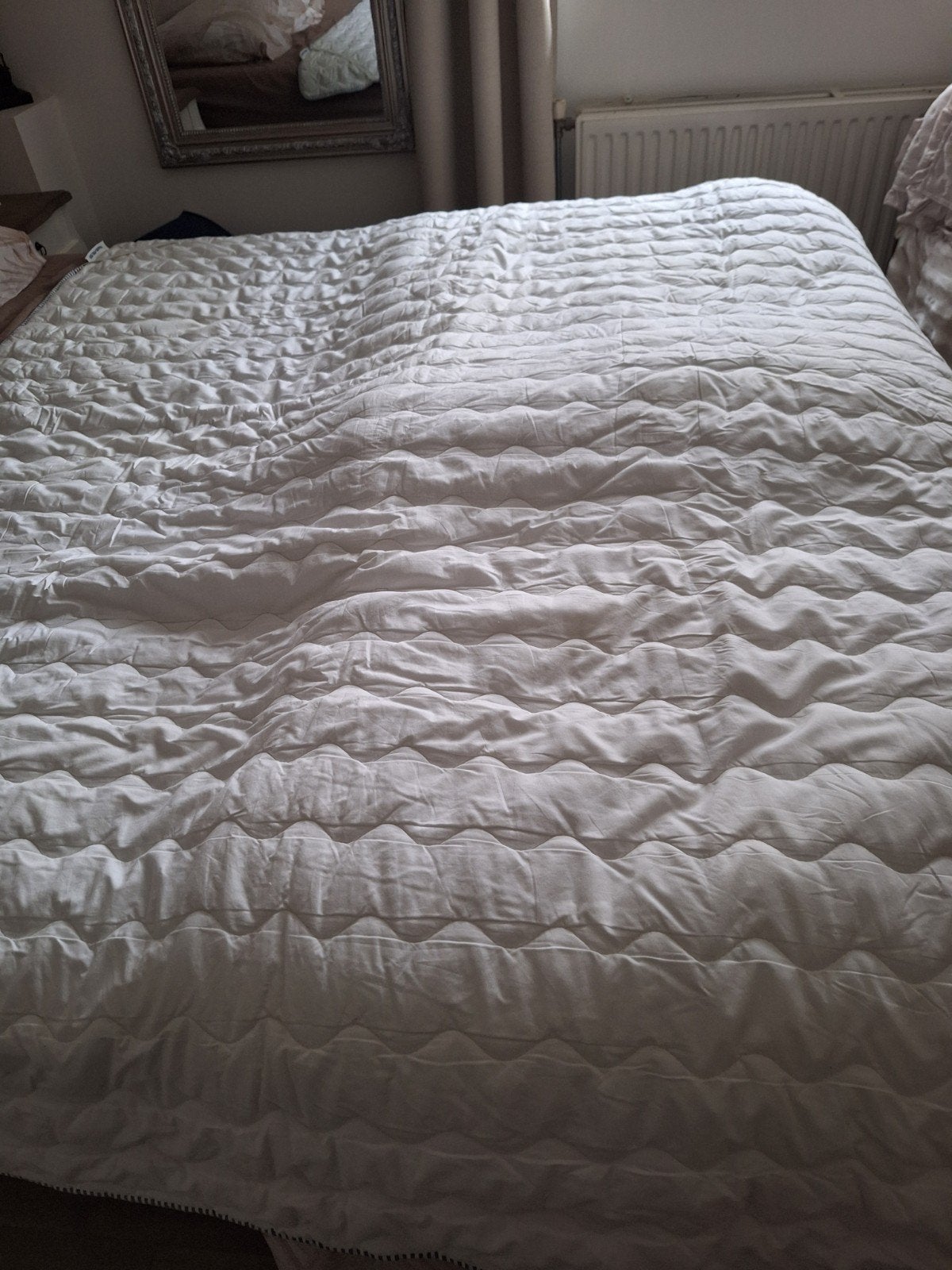 matras beschermer 160x200 wit, Huis en Inrichting, Wit, Tweepersoons, Ophalen of Verzenden, Zo goed als nieuw
