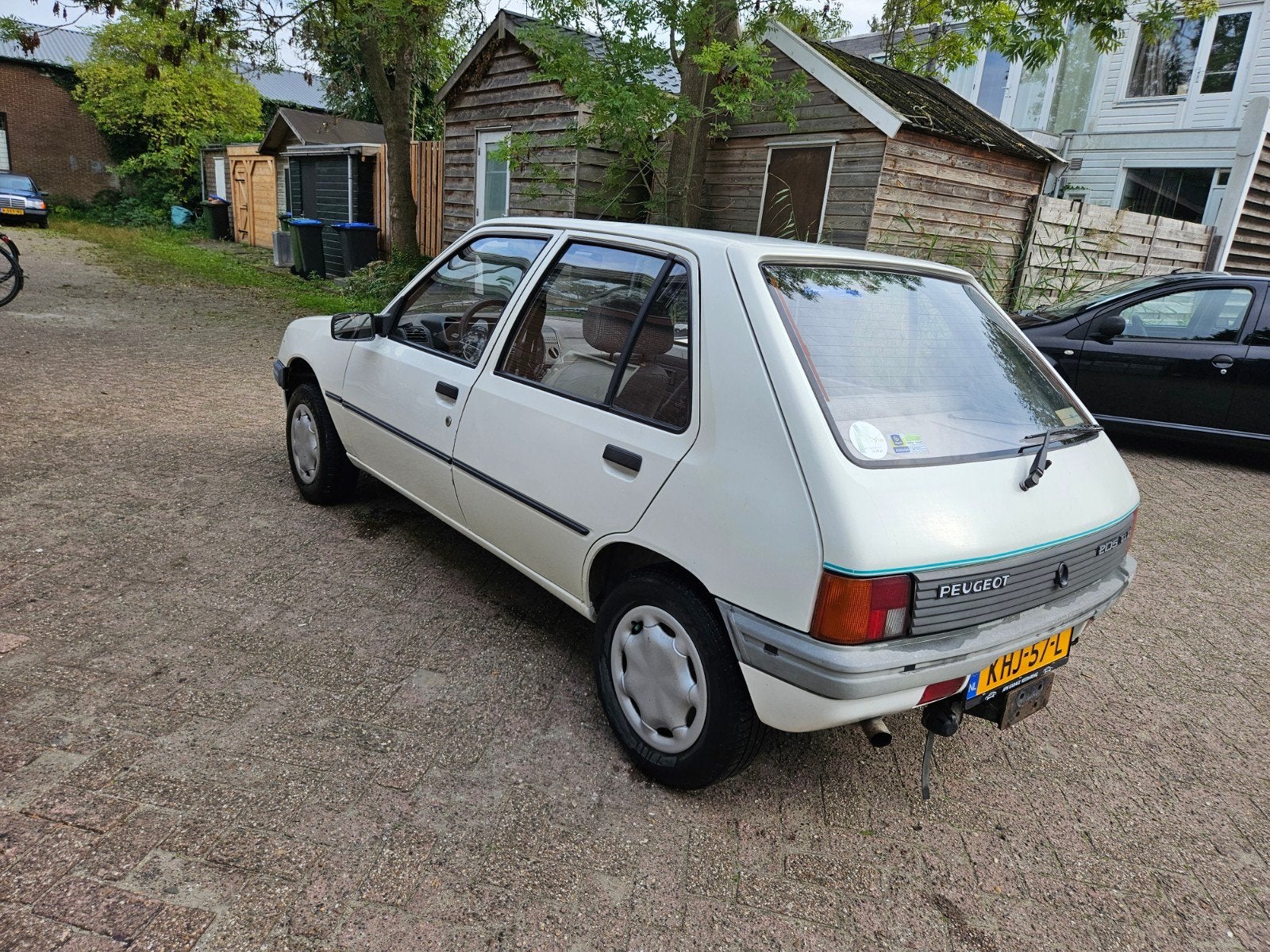 peugeot 205 gld 5 deurs 1.8D 1987, Voorwielaandrijving, Stof, Wit, Bedrijf