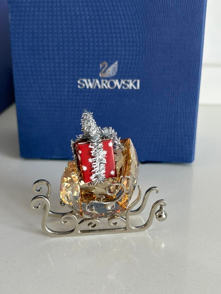 Swarovski winter arreslee, Verzamelen, Swarovski, Ophalen of Verzenden, Zo goed als nieuw, Figuurtje