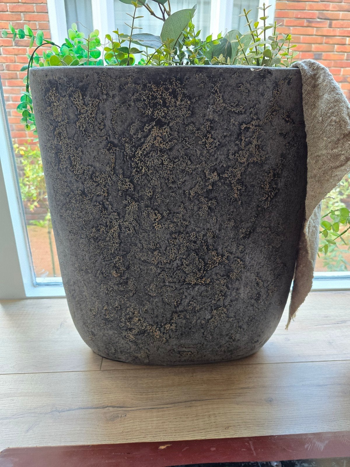 Grote decoratieve pot - 50x40x18 cm, Ophalen, Overige materialen, Gebruikt, 40 cm of meer