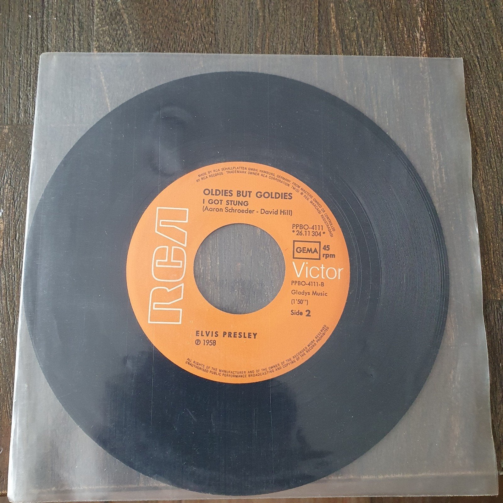Elvis Presley - Heartbreak Hotel / I Got Stung 7 inch vinyl, Cd's en Dvd's, Ophalen, Gebruikt, 7 inch, Pop