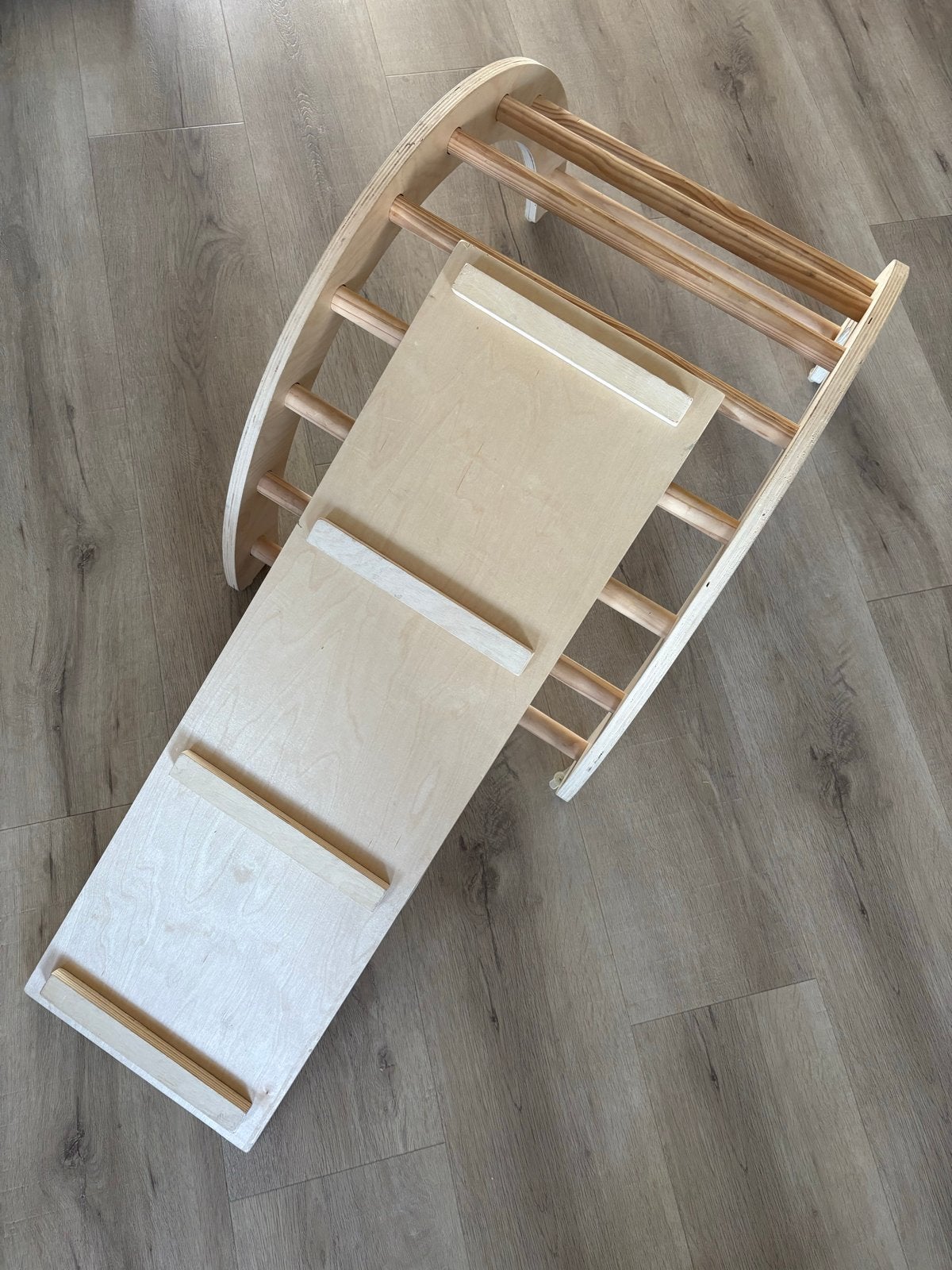 Houten klimrek met glijbaan voor kinderen, Kinderen en Baby's, Speelgoed | Buiten | Speeltoestellen, Ophalen, Gebruikt, Glijbaan