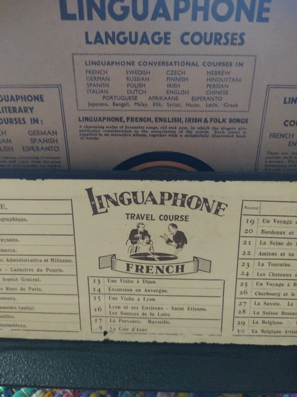 Linguaphone Franse Taalcursus - Vintage Platen, Ophalen of Verzenden, Gebruikt, 10 inch, Overige typen