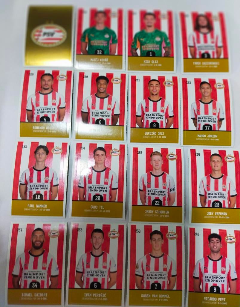 PSV voetbalplaatjes 2023-2024, Ophalen of Verzenden