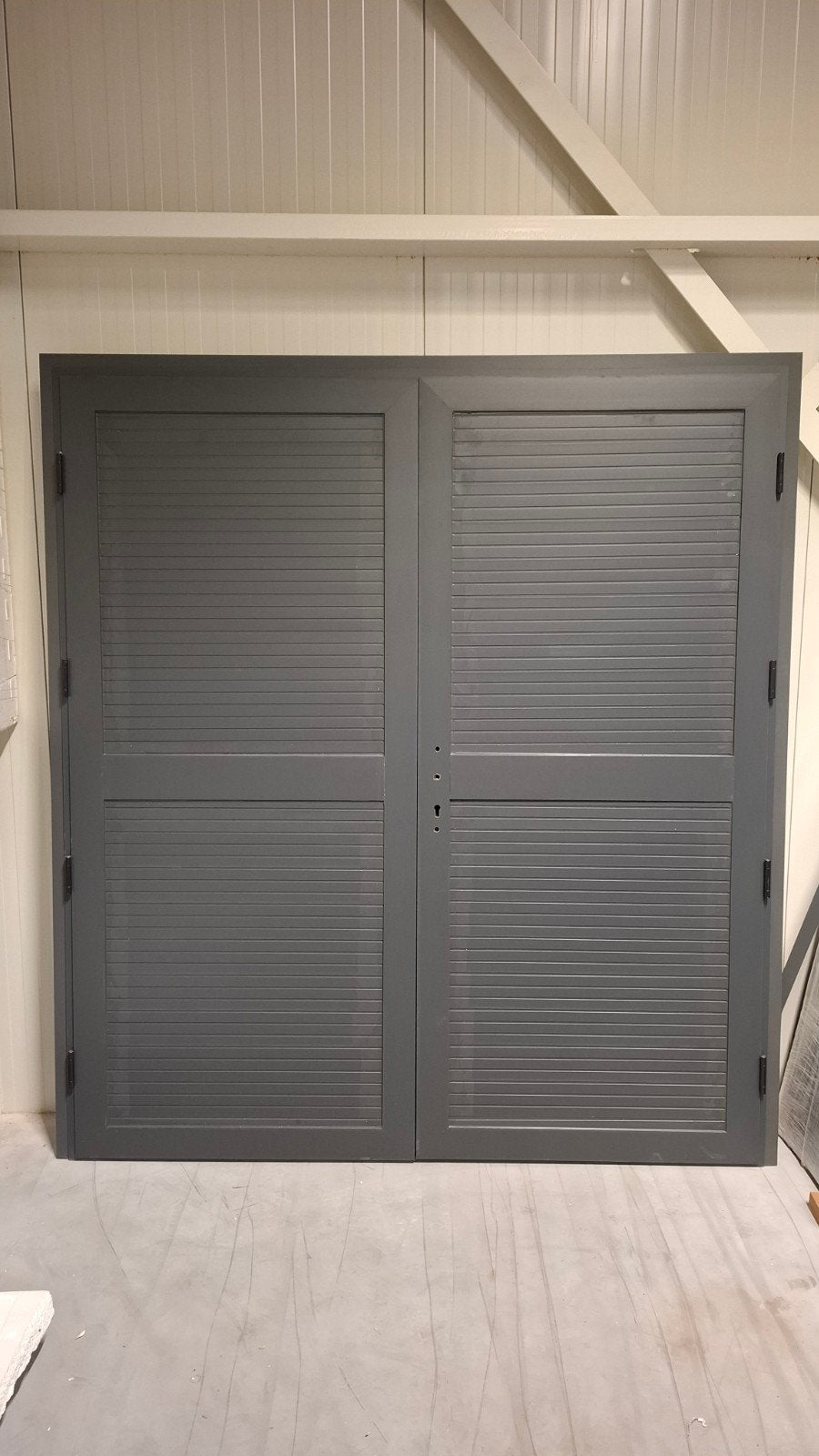 Restpartij Aluminium Dubbele Deurkozijn met Opdek - Nieuw, Ophalen, Overige typen, Zo goed als nieuw, Metaal