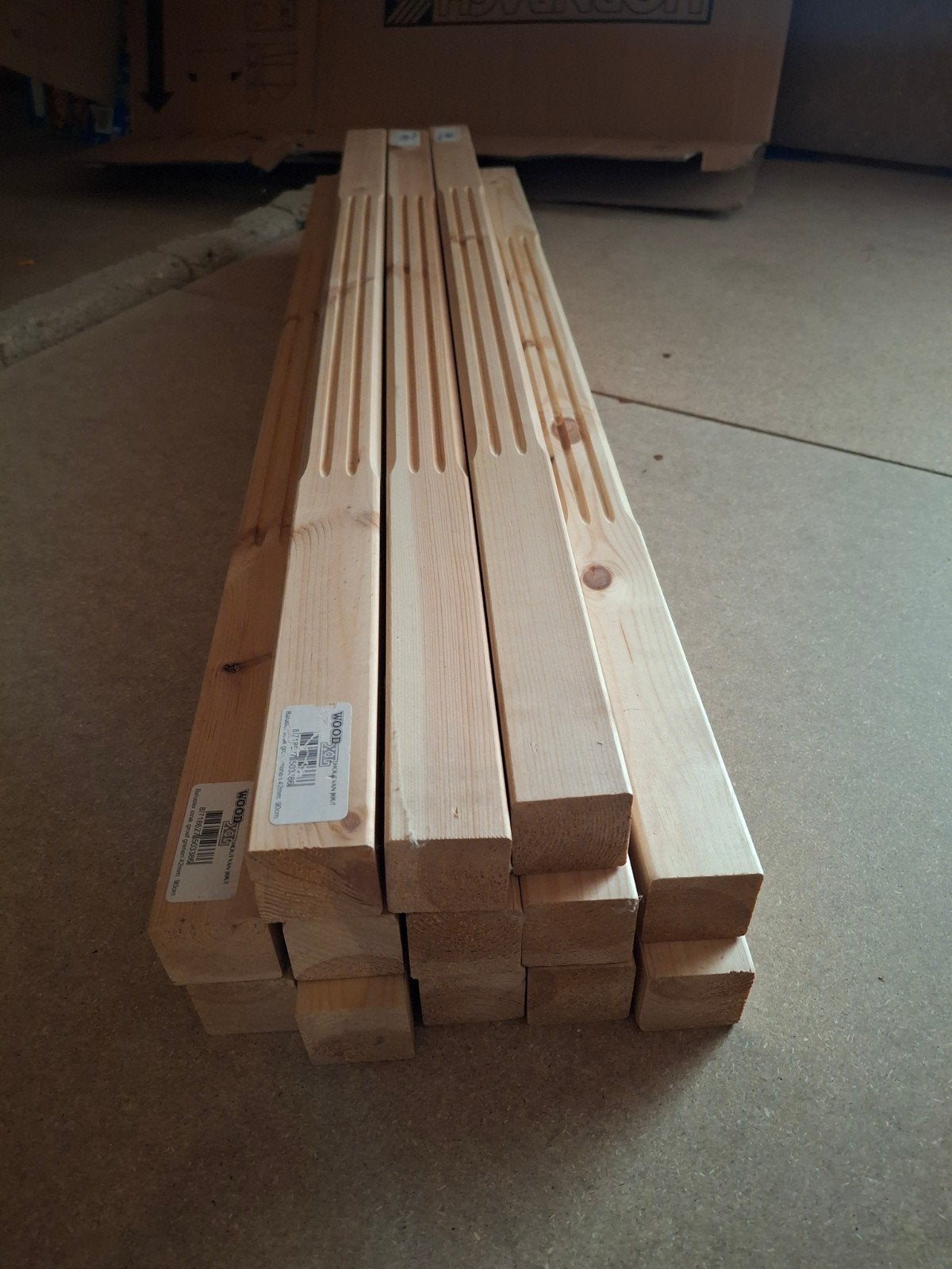 Wood balustrade trappenlijst, trapleuning en baluster, Ophalen